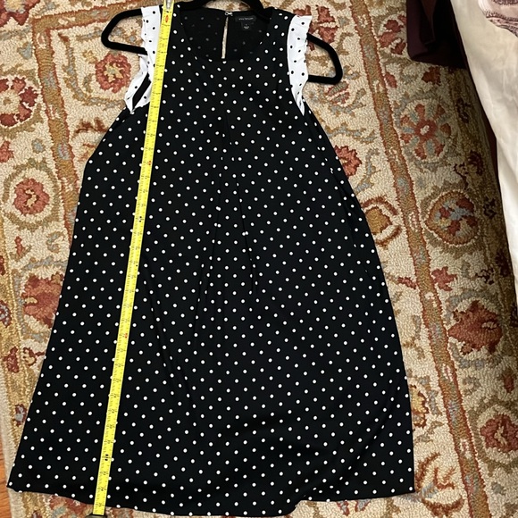 Navy and white polkadot dress. - Picture 3 of 3